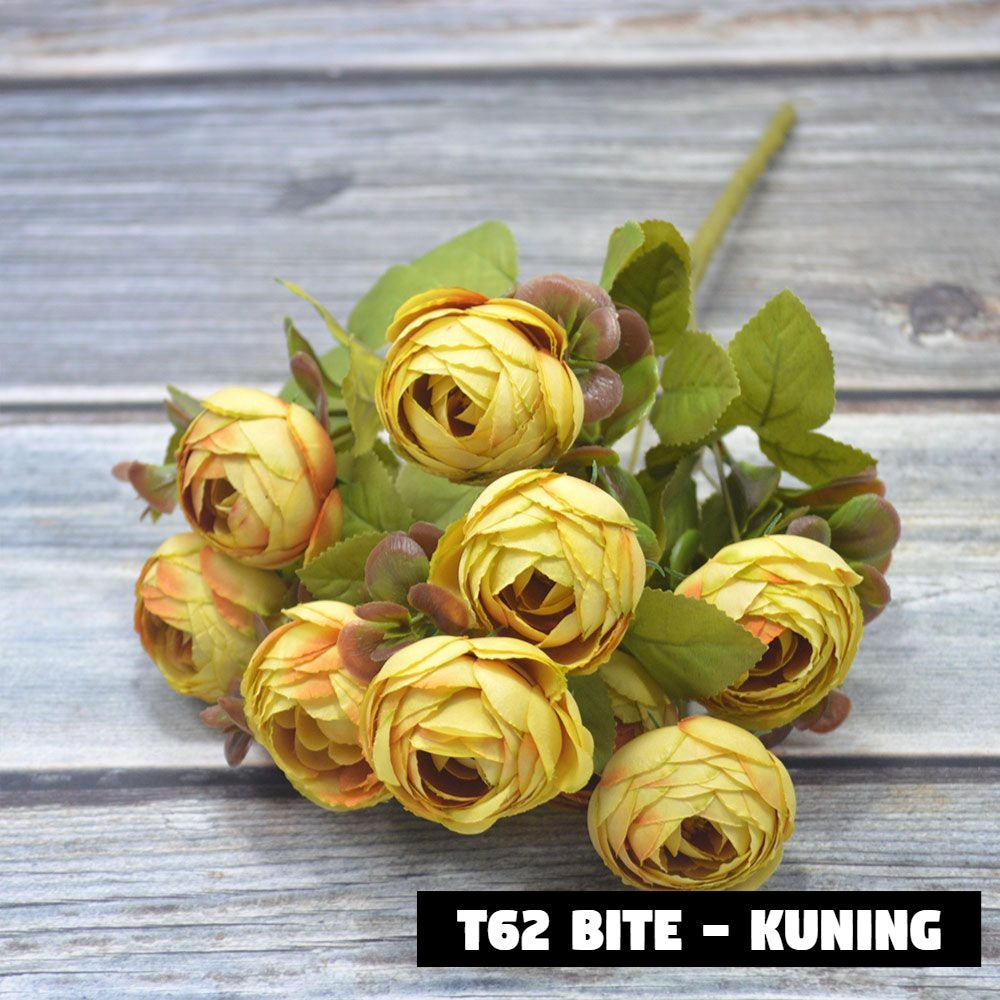 Bouquet bunga T62 BITE Artifisial Dekorasi