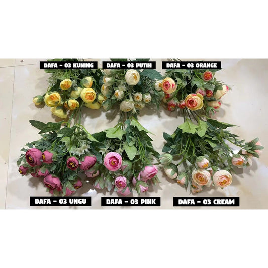 Bouquet bunga DAFA - 03 Artifisial Dekorasi Palsu Hiasan Premium