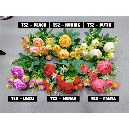 Bouquet bunga T52 HLL Artifisial Dekorasi