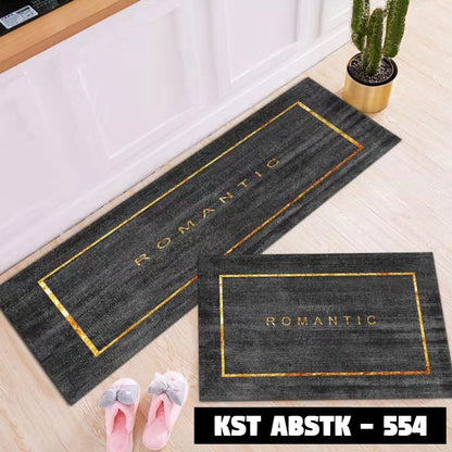 Keset Dapur Set ABSTRAK 40*60 + 40*120 cm Anti Slip ABSTK