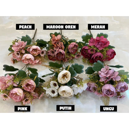 Bouquet bunga BKT 588 Y Artifisial Dekorasi