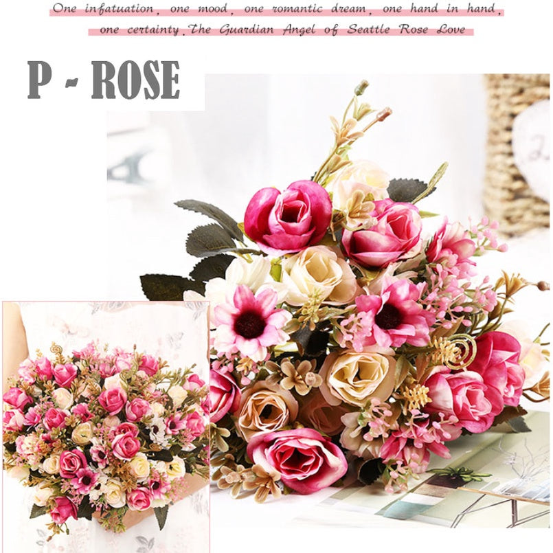 Bouquet bunga P - ROSE Artifisial Dekorasi