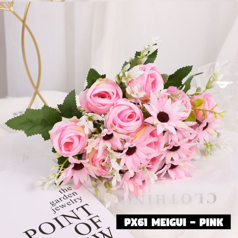 Bouquet bunga PX61 MEIGUI Artifisial Dekorasi