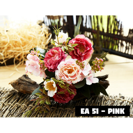 Bouquet bunga EA51 ROSE MUTAN Artifisial Dekorasi