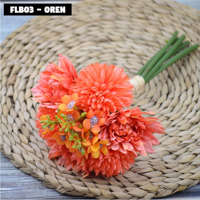 Hand Bouquet Bunch of Flower Satu Ikat bunga FLB 03 Artifisial Dekorasi