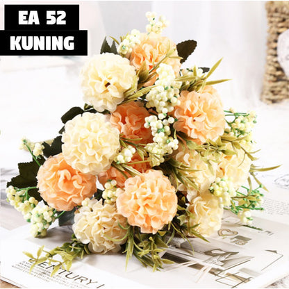 Bouquet bunga EA52 HYDRA BUSA Artifisial Dekorasi