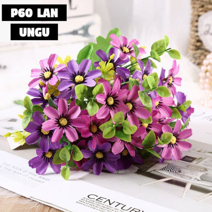 Bouquet bunga P60 LAN Artifisial Dekorasi