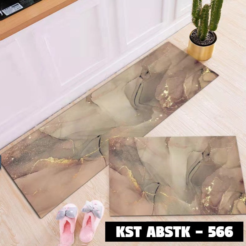 Keset Dapur Set ABSTRAK 40*60 + 40*120 cm Anti Slip ABSTK