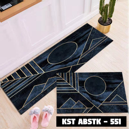 Keset Dapur Set ABSTRAK 40*60 + 40*120 cm Anti Slip ABSTK