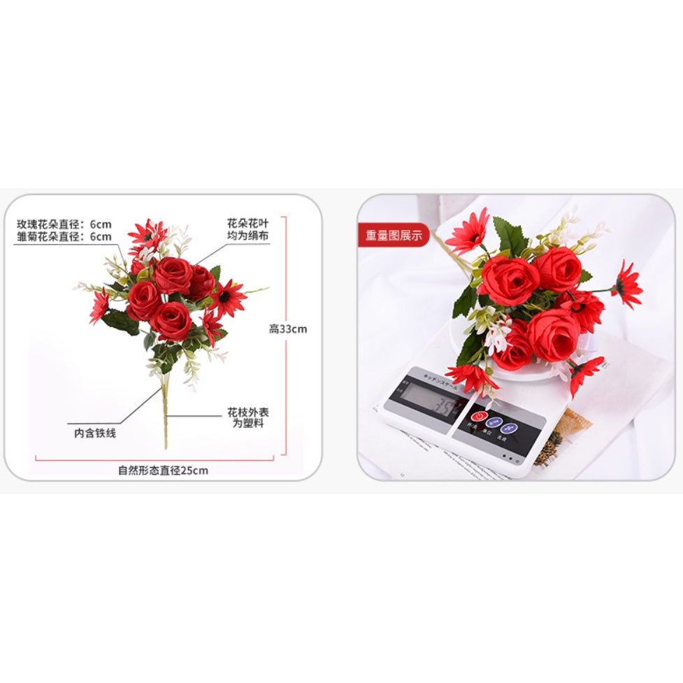 Bouquet bunga PX61 MEIGUI Artifisial Dekorasi