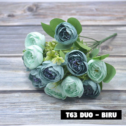 Bouquet bunga T63 DUO Artifisial Dekorasi