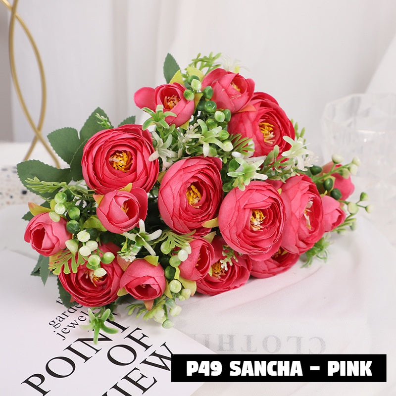 Bouquet bunga P49 SANCHA Artifisial Dekorasi