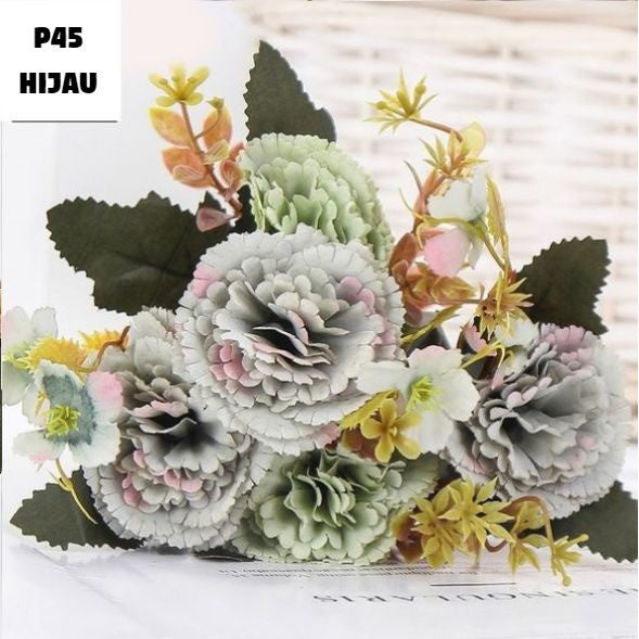 Bouquet bunga P45 CARNA Artifisial Dekorasi