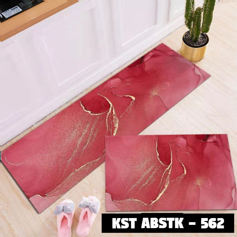 Keset Dapur Set ABSTRAK 40*60 + 40*120 cm Anti Slip ABSTK