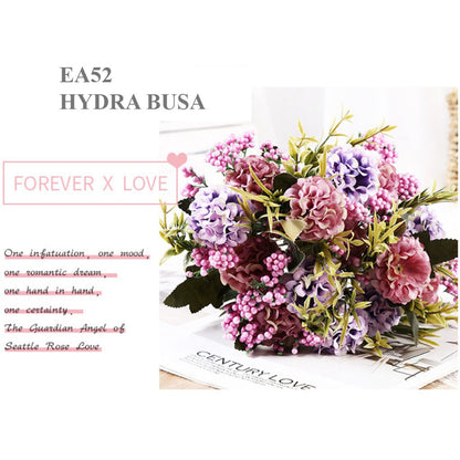 Bouquet bunga EA52 HYDRA BUSA Artifisial Dekorasi