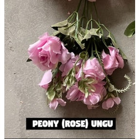 Bouquet bunga PEONY ROSE Artifisial Dekorasi