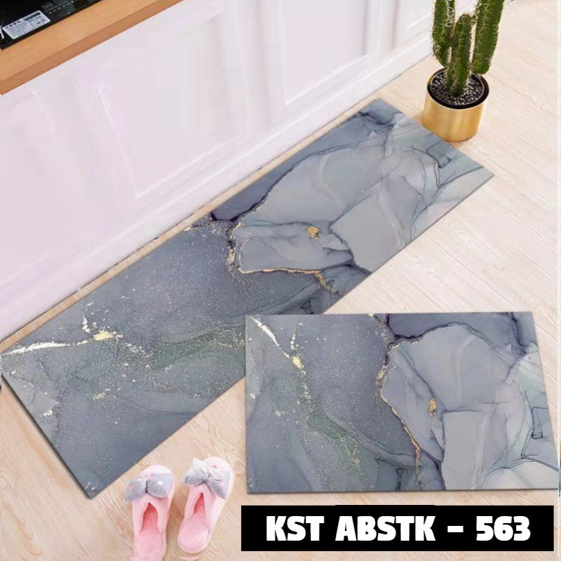 Keset Dapur Set ABSTRAK 40*60 + 40*120 cm Anti Slip ABSTK