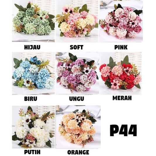 Bouquet bunga P44 HYDRA Artifisial Dekorasi