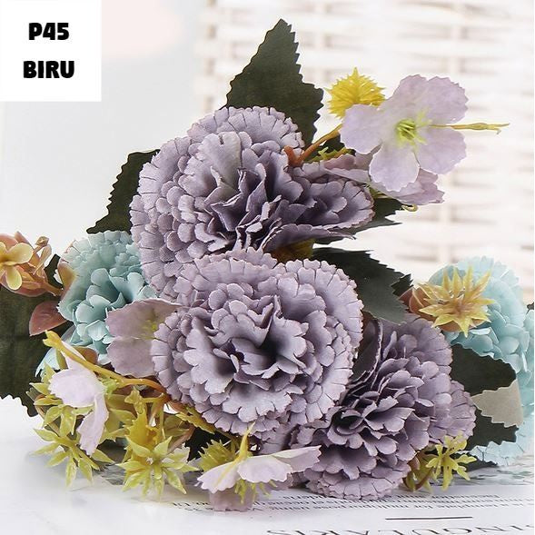 Bouquet bunga P45 CARNA Artifisial Dekorasi