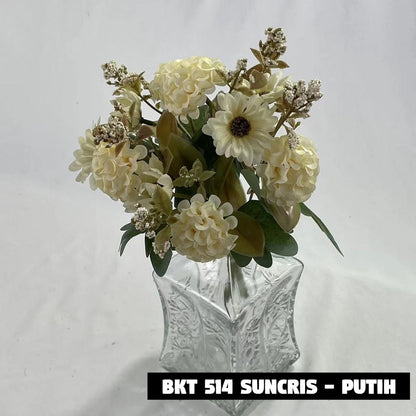 Bouquet bunga BKT 514 SUNCRIS Artifisial Dekorasi