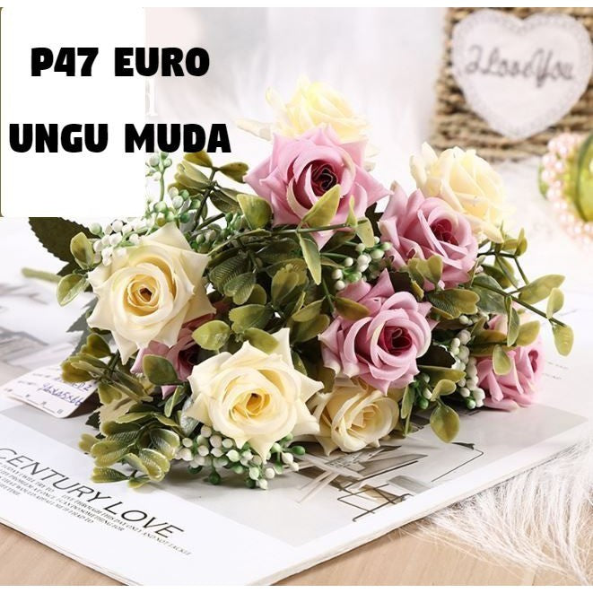 Bouquet bunga P47 EURO Artifisial Dekorasi