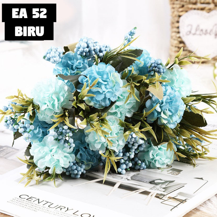 Bouquet bunga EA52 HYDRA BUSA Artifisial Dekorasi