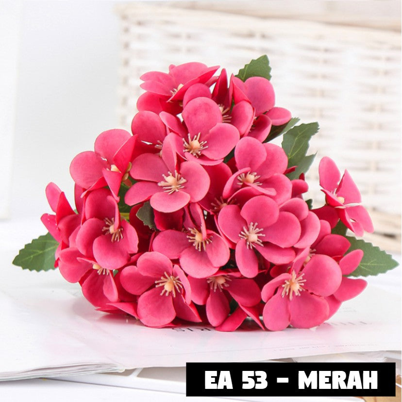 Bouquet bunga EA53 BEGONIA Artifisial Dekorasi