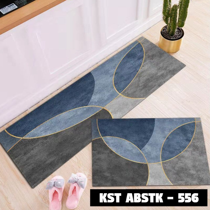 Keset Dapur Set ABSTRAK 40*60 + 40*120 cm Anti Slip ABSTK