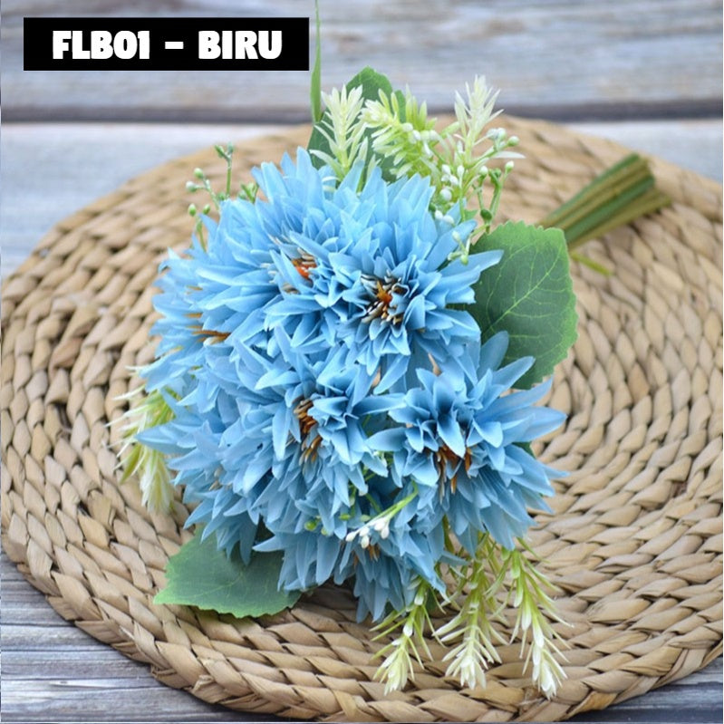 Hand Bouquet Bunch of Flower Satu Ikat bunga FLB 01 Artifisial Dekorasi