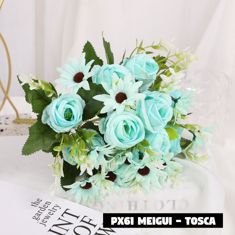 Bouquet bunga PX61 MEIGUI Artifisial Dekorasi