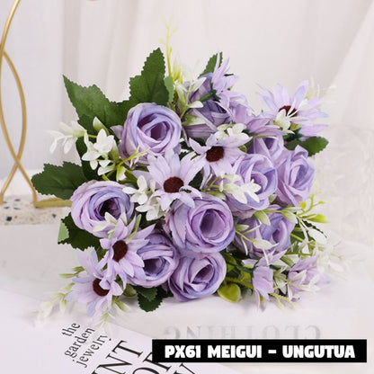 Bouquet bunga PX61 MEIGUI Artifisial Dekorasi