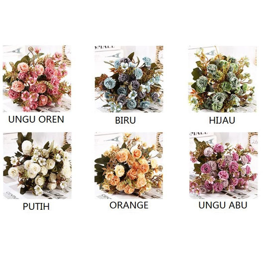 Bouquet bunga P43 LILAC Artifisial Dekorasi