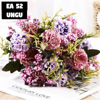 Bouquet bunga EA52 HYDRA BUSA Artifisial Dekorasi