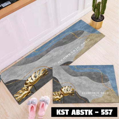 Keset Dapur Set ABSTRAK 40*60 + 40*120 cm Anti Slip ABSTK