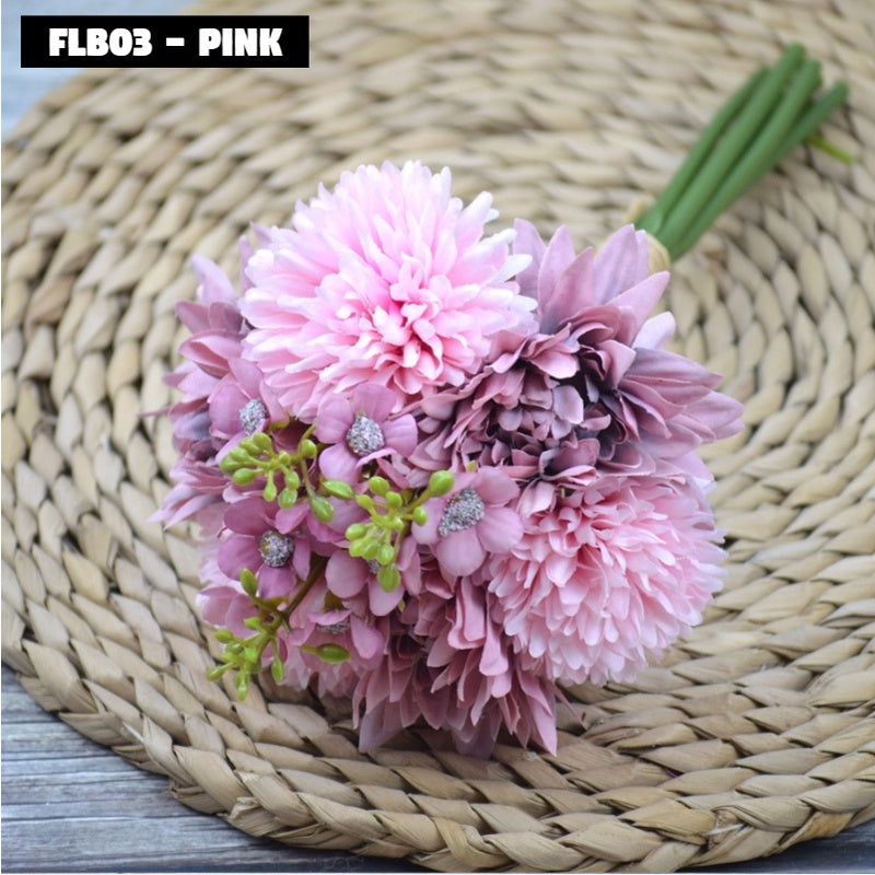 Hand Bouquet Bunch of Flower Satu Ikat bunga FLB 03 Artifisial Dekorasi