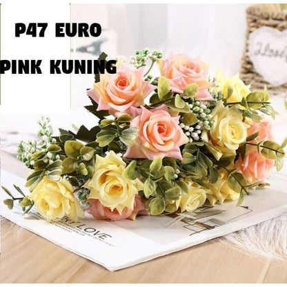 Bouquet bunga P47 EURO Artifisial Dekorasi