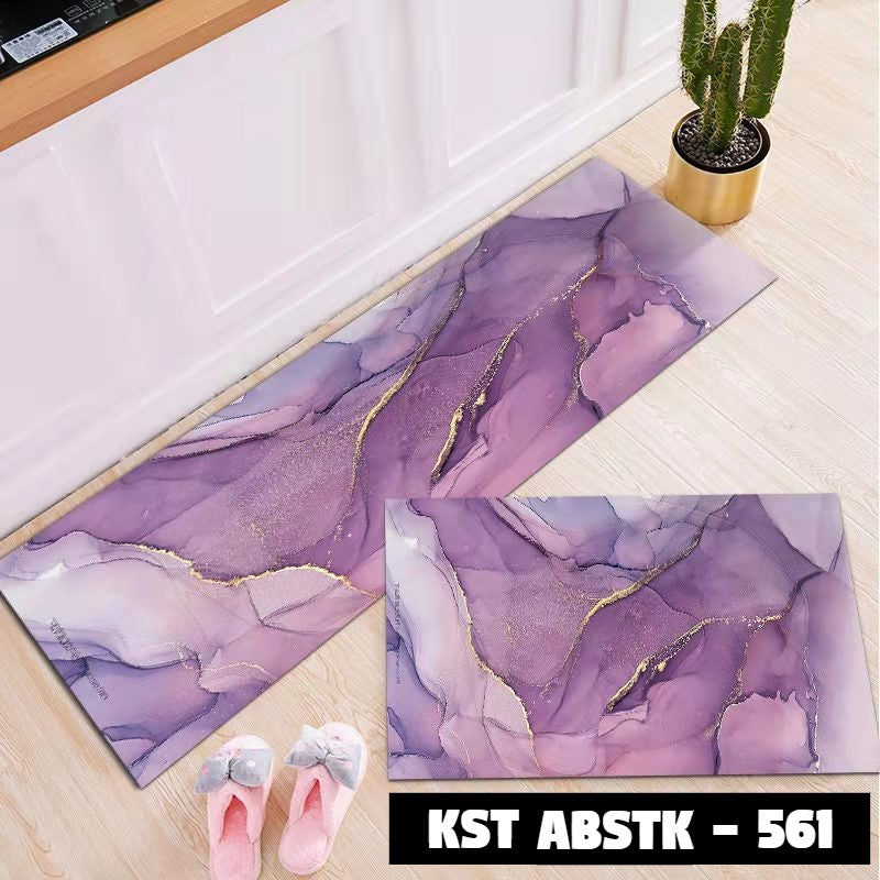 Keset Dapur Set ABSTRAK 40*60 + 40*120 cm Anti Slip ABSTK