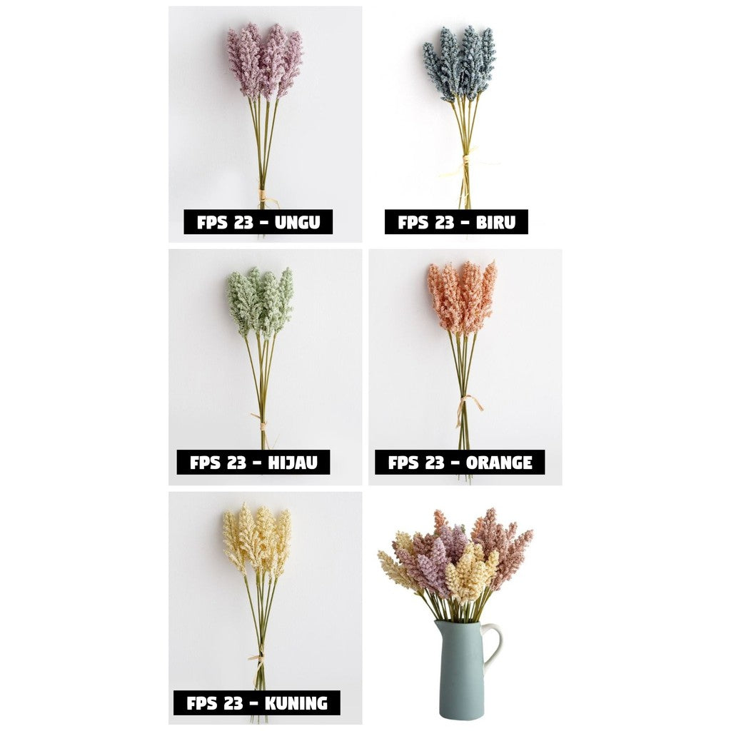 (6 PCS) Bouquet bunga Artifisial Dekorasi FPS 23 pajangan