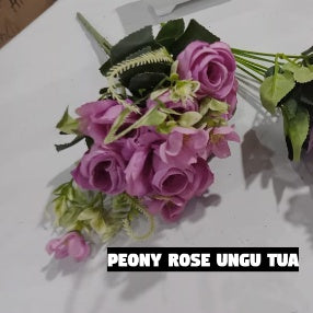 Bouquet bunga PEONY ROSE Artifisial Dekorasi