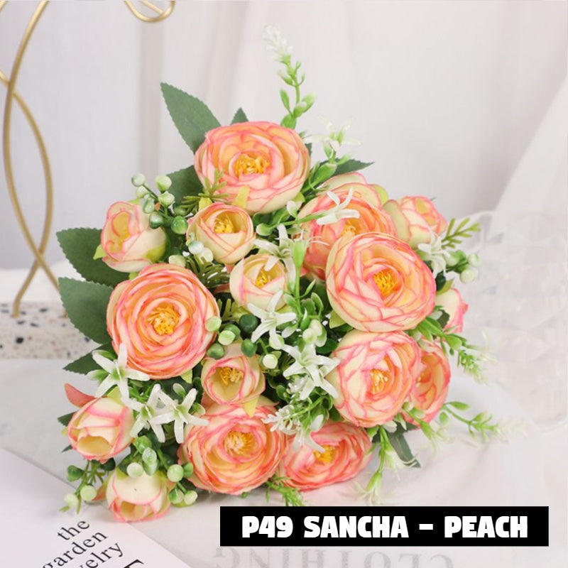 Bouquet bunga P49 SANCHA Artifisial Dekorasi