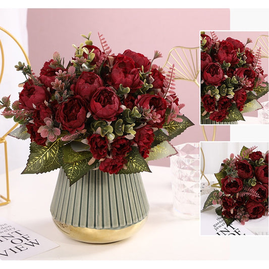 Bouquet bunga P51 RongHua Artifisial Dekorasi