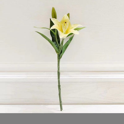 Bouquet bunga LILIUM 38CM Artifisial Dekorasi Tanaman Palsu Hiasan