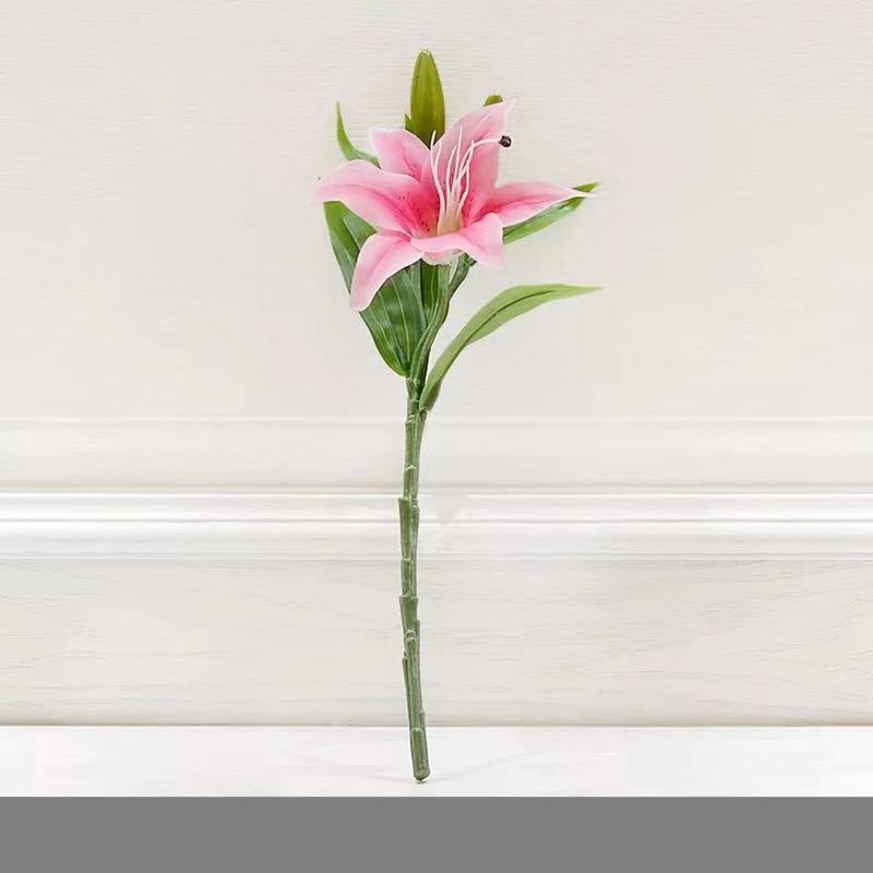 Bouquet bunga LILIUM 38CM Artifisial Dekorasi Tanaman Palsu Hiasan