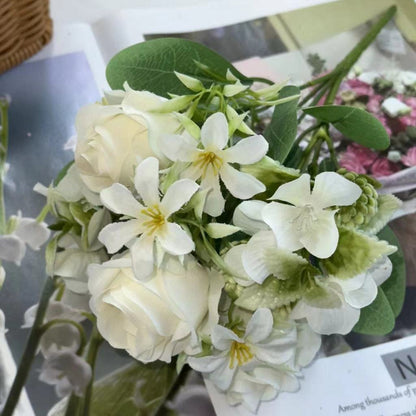 Bouquet bunga BKT 776 PANDAN  Mawar Artifisial Dekorasi Hiasan Seserahan Buket Palsu