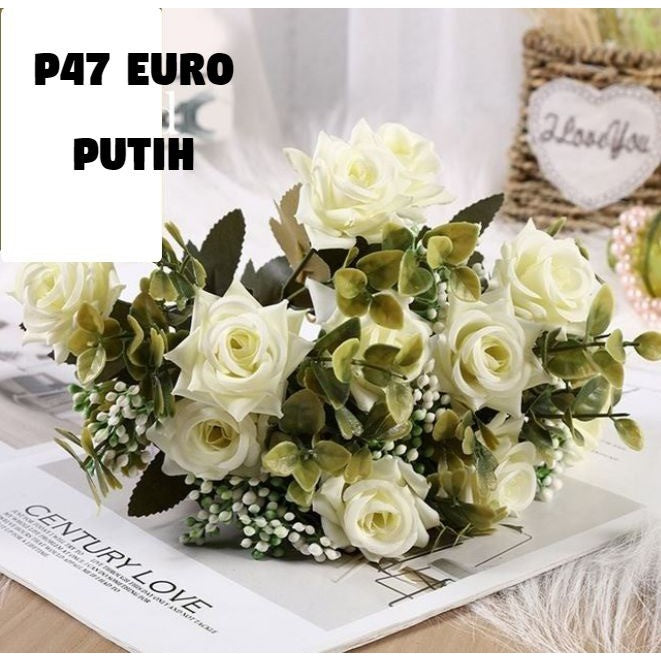 Bouquet bunga P47 EURO Artifisial Dekorasi