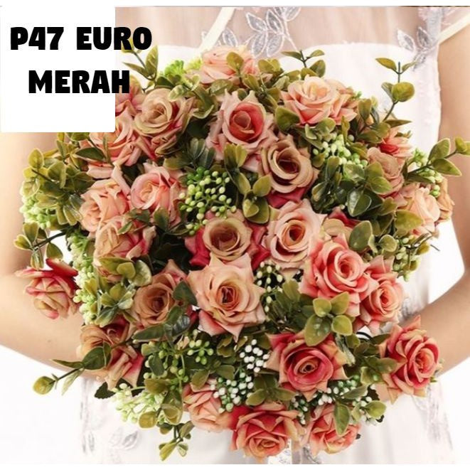 Bouquet bunga P47 EURO Artifisial Dekorasi