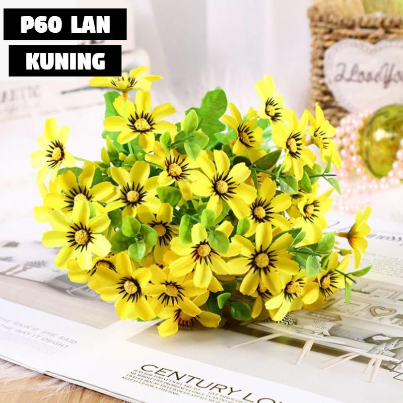 Bouquet bunga P60 LAN Artifisial Dekorasi