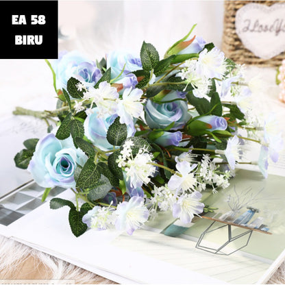 Bouquet bunga EA58 SHOPIA Artifisial Tanaman Dekorasi