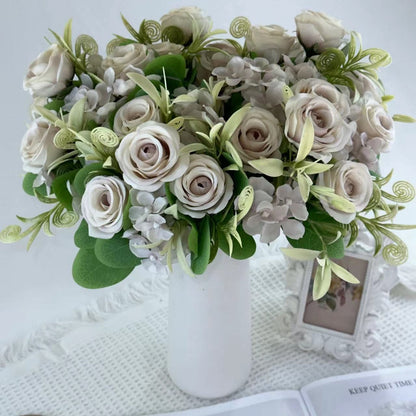 Bouquet bunga BKT 701 AJISAI Artifisial Dekorasi