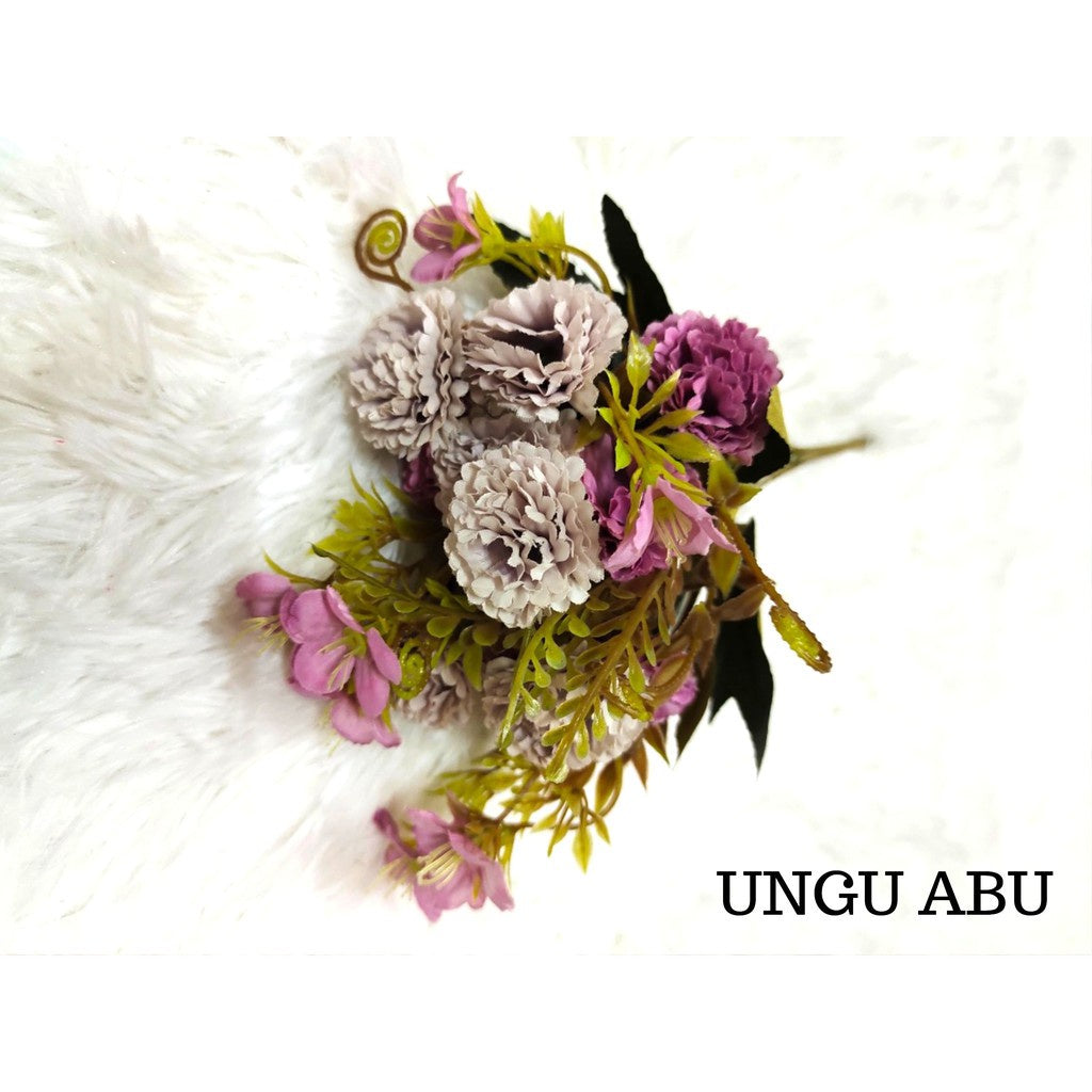 Bouquet bunga P43 LILAC Artifisial Dekorasi